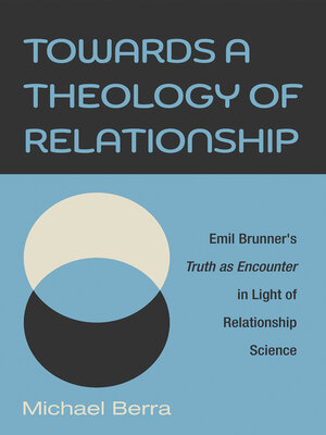 cover image of Towards a Theology of Relationship